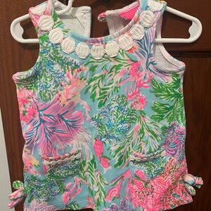Lily Pulitzer knit shift dress. size 12-18 month dress. Little bottoms included.